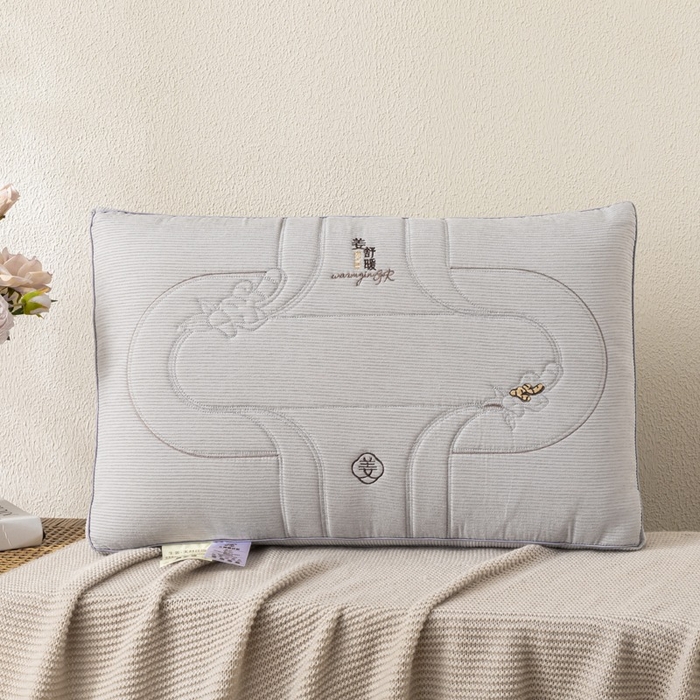 佳尚枕芯 2025新款姜舒暖立体枕芯枕头 姜舒暖热熔枕-灰色