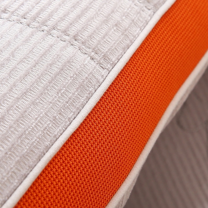 91家纺网 家纺一手货源 找家纺 佳尚枕芯 2025新款姜舒暖雪尼绒立体定型刺绣护颈助眠枕枕头枕芯 姜舒暖-分区灰色