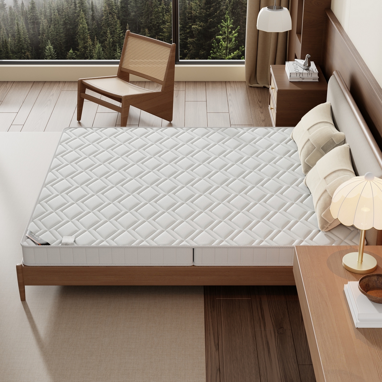 91家纺网 家纺一手货源 找家纺 时奥家纺 2025新款护颈椰棕床垫-Z03 5分棕+3分乳胶(9cm)