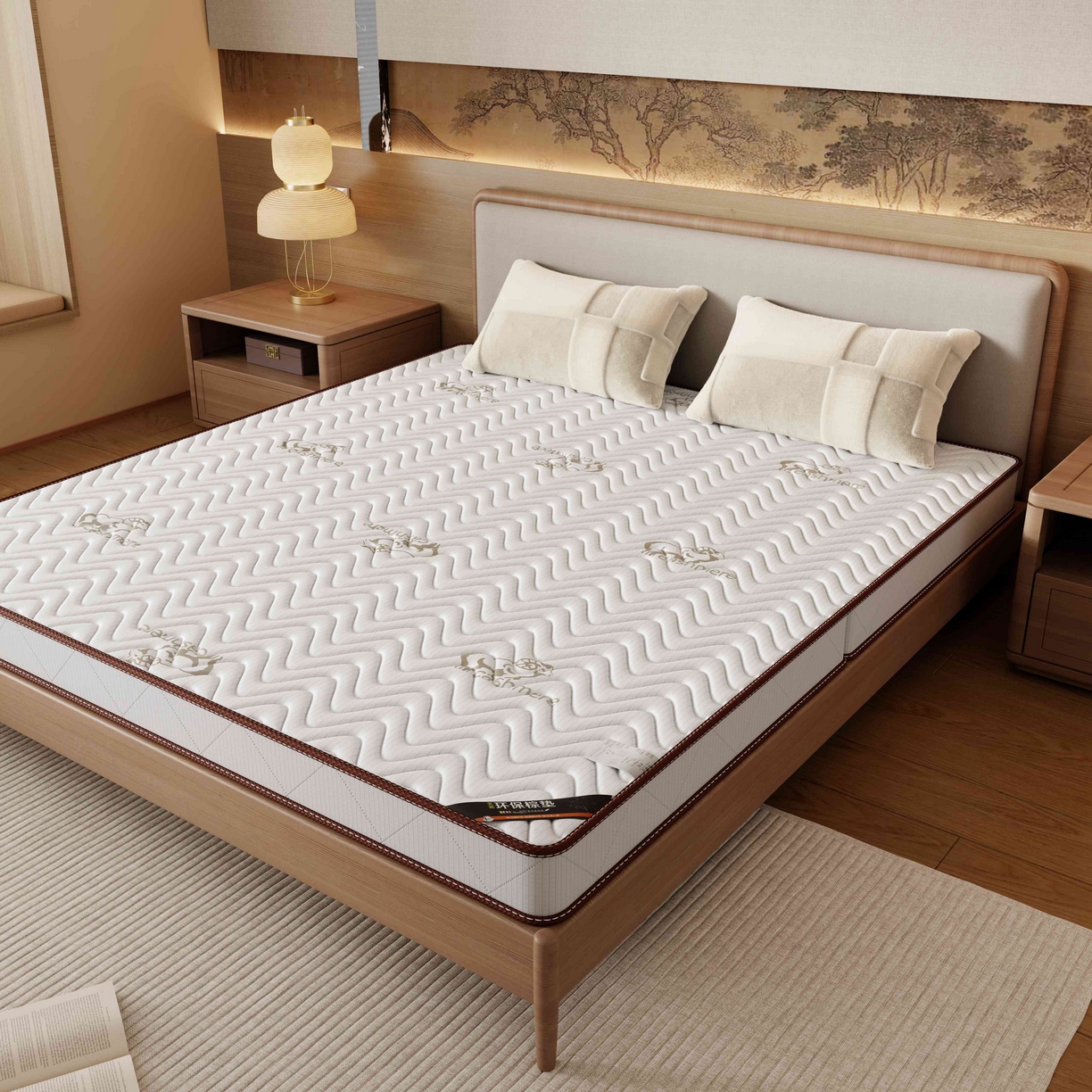 91家纺网 家纺一手货源 找家纺 时奥家纺 2025新款3E椰棕护脊床垫-Z04 3分棕(5cm)