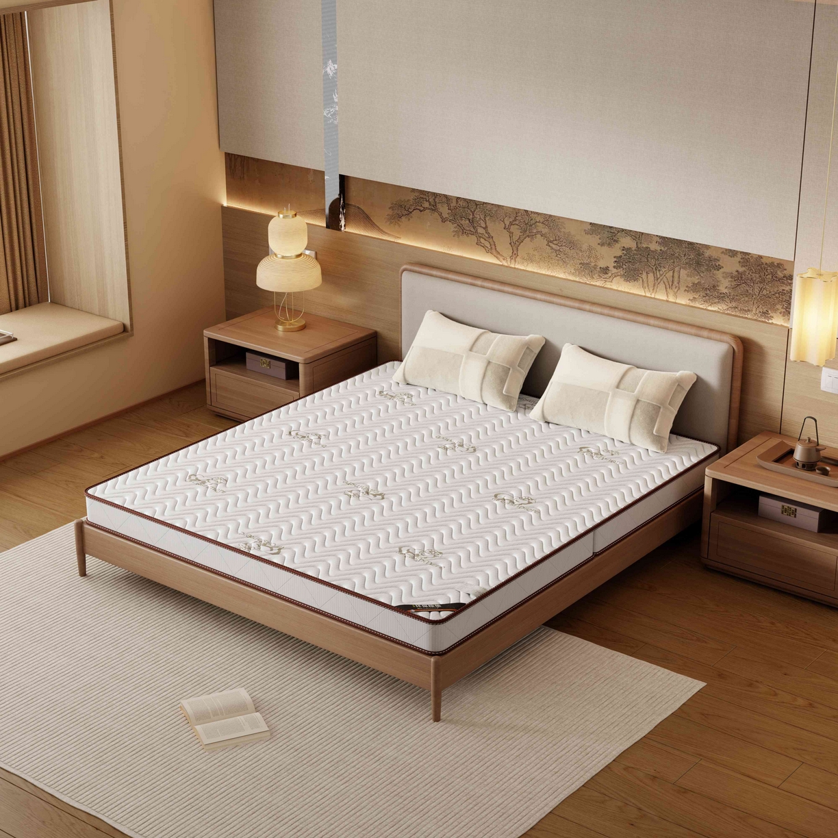 91家纺网 家纺一手货源 找家纺 时奥家纺 2025新款3E椰棕护脊床垫-Z04 3分棕(5cm)