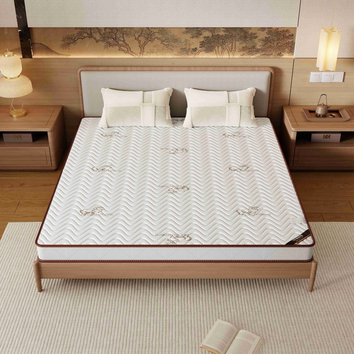 91家纺网 家纺一手货源 找家纺 时奥家纺 2025新款3E椰棕护脊床垫-Z04 3分棕(5cm)-黄麻配置