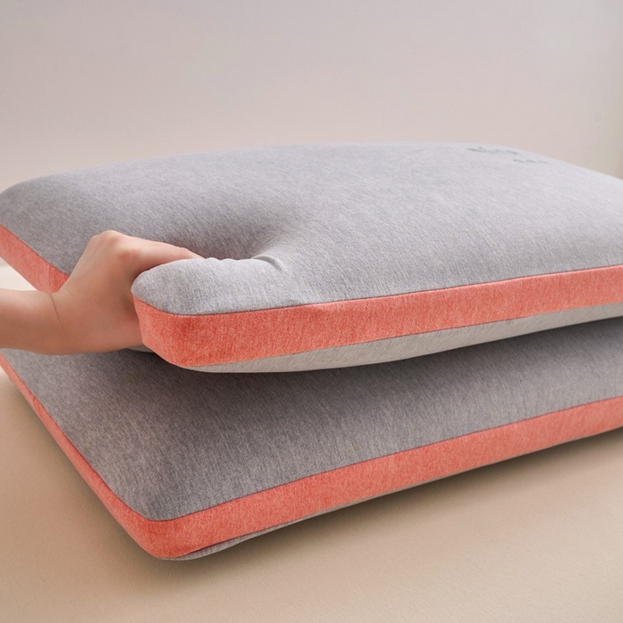 91家纺网 家纺一手货源 找家纺 佳尚枕芯 2025新款零压羊绒记忆枕枕头枕芯 零压羊绒记忆枕-橙色