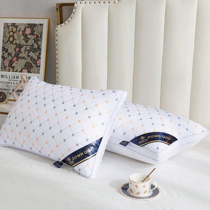 91家纺网 家纺一手货源 找家纺 （总）佳尚枕芯 2025新款满天星立体枕芯直播跑量款礼品枕绗绣枕酒店枕立体羽丝绒枕头枕芯