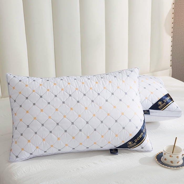 91家纺网 家纺一手货源 找家纺 （总）佳尚枕芯 2025新款满天星立体枕芯直播跑量款礼品枕绗绣枕酒店枕立体羽丝绒枕头枕芯