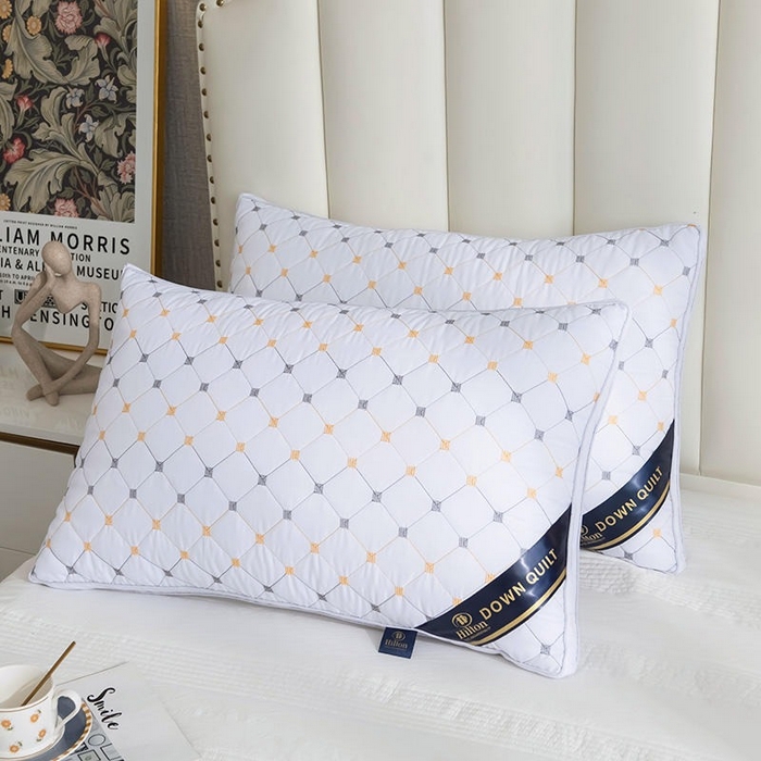 91家纺网 家纺一手货源 找家纺 （总）佳尚枕芯 2025新款满天星立体枕芯直播跑量款礼品枕绗绣枕酒店枕立体羽丝绒枕头枕芯