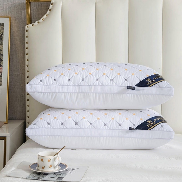 91家纺网 家纺一手货源 找家纺 （总）佳尚枕芯 2025新款满天星立体枕芯直播跑量款礼品枕绗绣枕酒店枕立体羽丝绒枕头枕芯