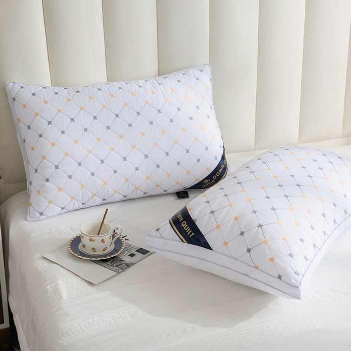 91家纺网 家纺一手货源 找家纺 （总）佳尚枕芯 2025新款满天星立体枕芯直播跑量款礼品枕绗绣枕酒店枕立体羽丝绒枕头枕芯