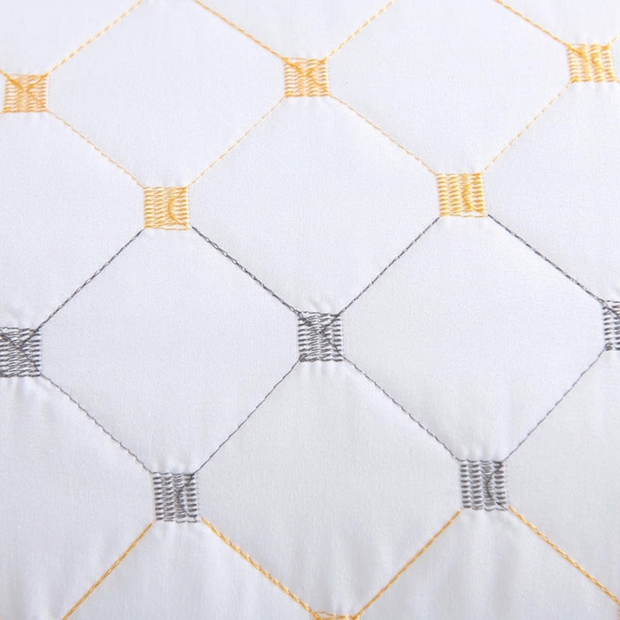 91家纺网 家纺一手货源 找家纺 佳尚枕芯 2025新款满天星立体枕芯直播跑量款礼品枕绗绣枕酒店枕立体羽丝绒枕头枕芯 立体满天星-白