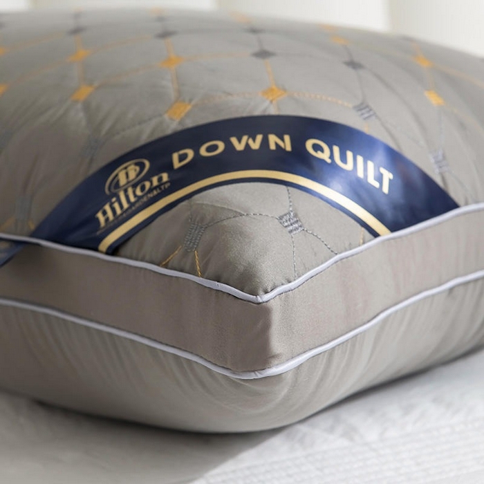 91家纺网 家纺一手货源 找家纺 佳尚枕芯 2025新款满天星立体枕芯直播跑量款礼品枕绗绣枕酒店枕立体羽丝绒枕头枕芯 立体满天星-灰