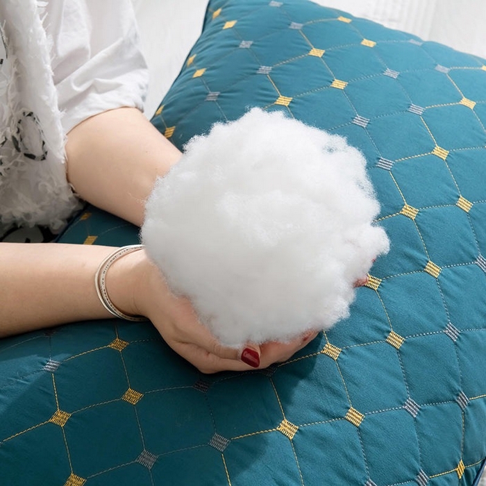 91家纺网 家纺一手货源 找家纺 佳尚枕芯 2025新款满天星立体枕芯直播跑量款礼品枕绗绣枕酒店枕立体羽丝绒枕头枕芯 立体满天星-兰