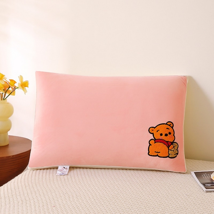（总）佳尚枕芯 2025新款毛巾绣可爱卡通枕枕头枕芯小熊嘟嘟