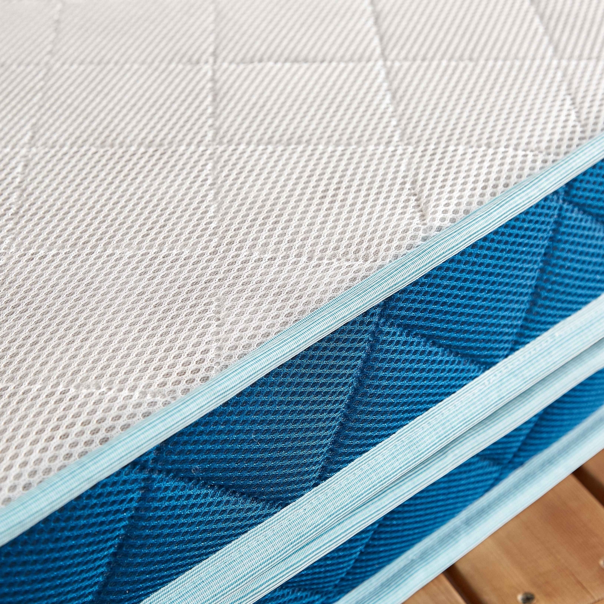 91家纺网 家纺一手货源 找家纺 （总）时奥家纺 2025新款亲肤3E椰棕泰国乳胶床垫-格调蓝