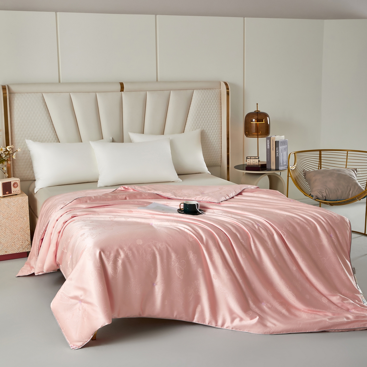 91家纺网 家纺一手货源 找家纺 （总）样样红被业 2026新款莫代尔提花纯蚕丝被子被芯