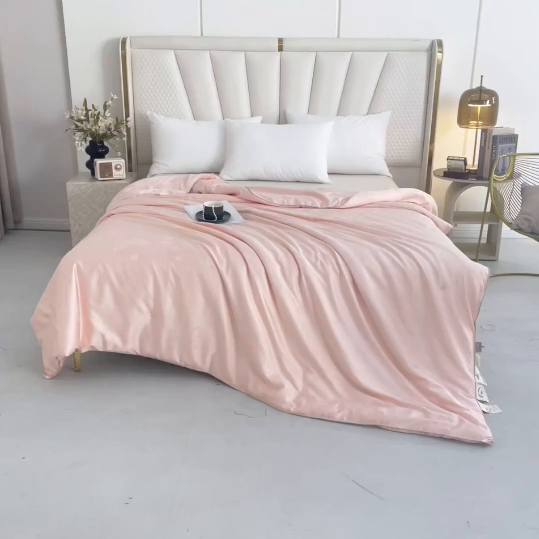 91家纺网 家纺一手货源 找家纺 （总）样样红被业 2026新款莫代尔提花纯蚕丝被子被芯