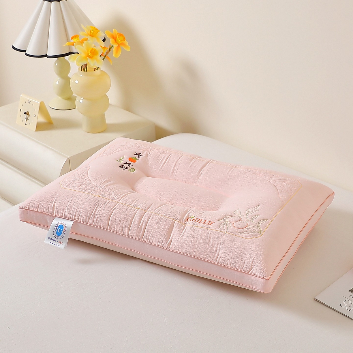 91家纺网 家纺一手货源 找家纺 （总）佳尚枕芯 2025新款亲肤木棉大桔大利枕头枕芯