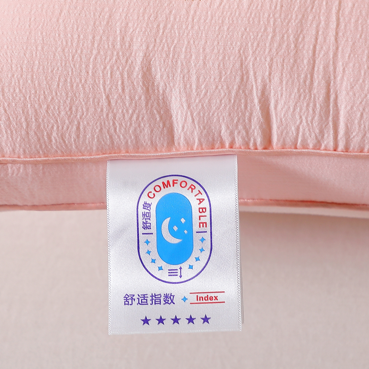 91家纺网 家纺一手货源 找家纺 佳尚枕芯 2025新款亲肤木棉福气蝶加枕头枕芯 粉色