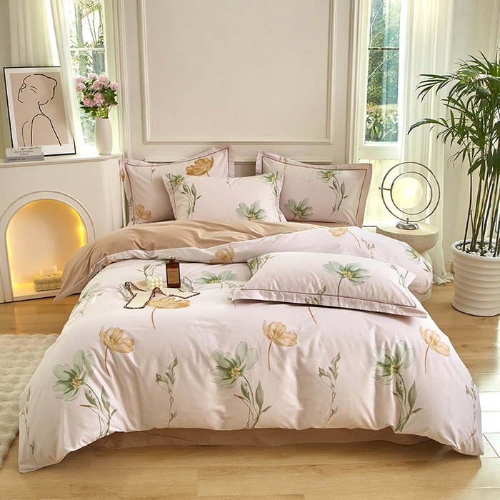 （总）金纱玉纺家纺 2024新款全棉大版印花13372四件套