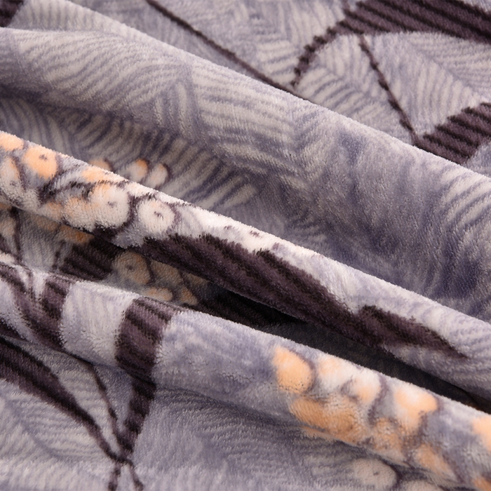 91家纺网 家纺一手货源 找家纺 赛丽雅 2025新款牛奶绒床裙四件套8-9斤法莱绒直播爆款日产2万套 丛草集-灰