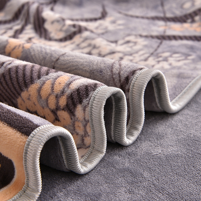 91家纺网 家纺一手货源 找家纺 赛丽雅 2025新款牛奶绒床裙四件套8-9斤法莱绒直播爆款日产2万套 丛草集-灰