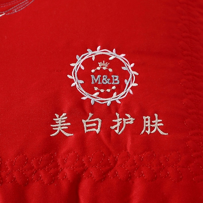 91家纺网 家纺一手货源 找家纺 佳尚枕芯 2025新款亲肤舒适美白护肤羽丝枕头枕芯 红色