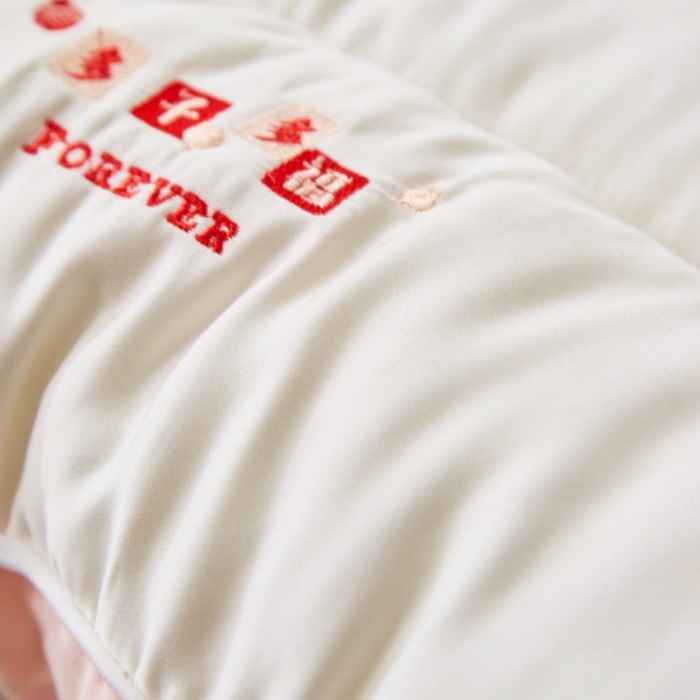 91家纺网 家纺一手货源 找家纺 佳尚枕芯 2025新款亲肤舒适莫代尔生姜抗菌枕羽丝绒枕头枕芯 石榴红了