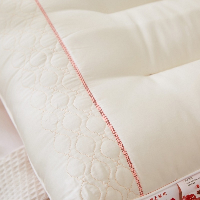 91家纺网 家纺一手货源 找家纺 佳尚枕芯 2025新款亲肤舒适莫代尔生姜抗菌枕羽丝绒枕头枕芯 石榴红了