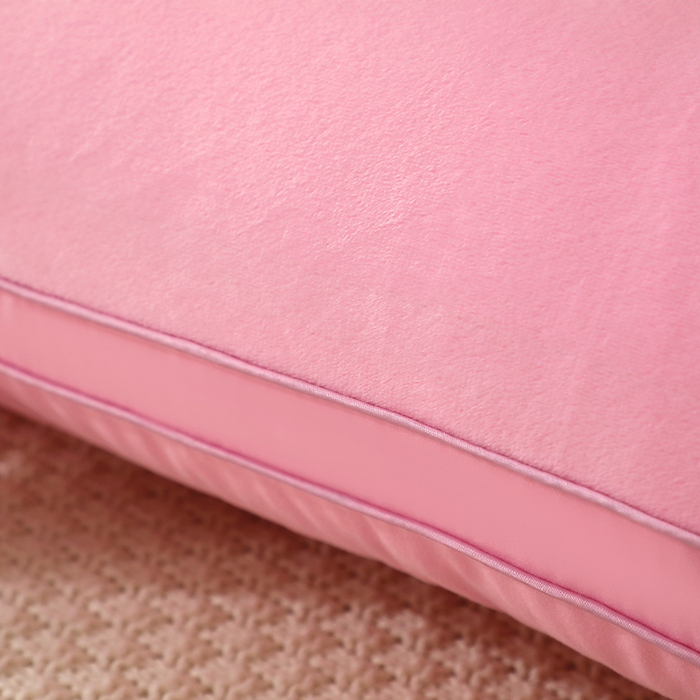 91家纺网 家纺一手货源 找家纺 佳尚枕芯 2025新款秋冬水晶绒保暖蓄热保暖绒枕头枕芯 水晶绒保暖蓄热枕-粉色