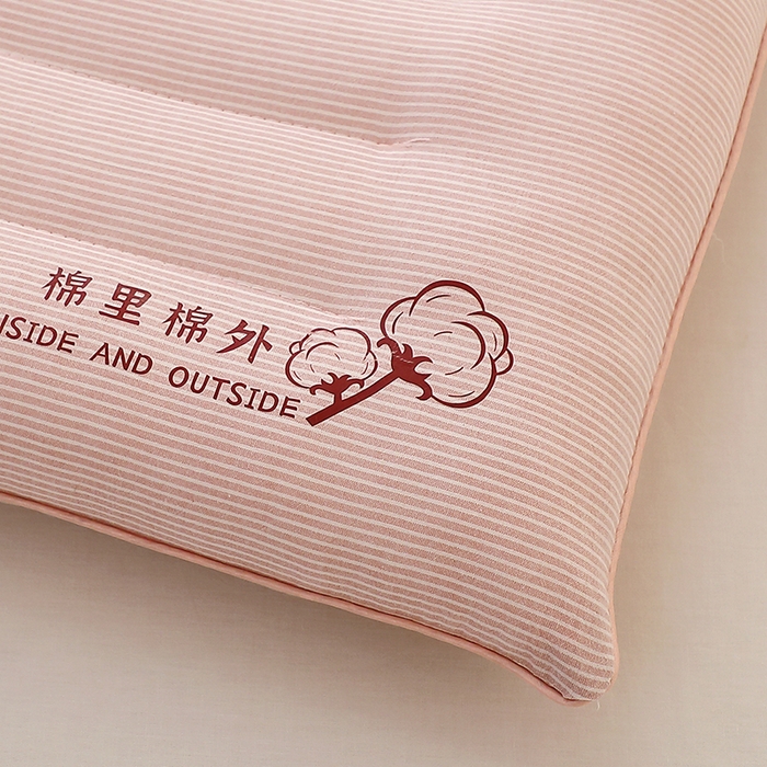 91家纺网 家纺一手货源 找家纺 （总）佳尚枕芯 2025新款水洗棉棉里棉外条纹定型枕枕头枕芯