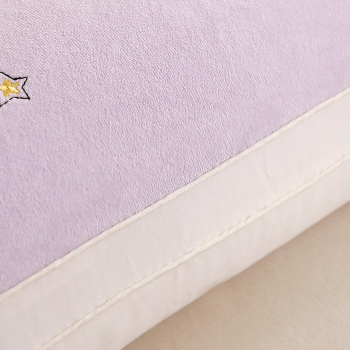 91家纺网 家纺一手货源 找家纺 佳尚枕芯 2025新款新品宝宝绒可爱卡通枕枕头枕芯-顽皮熊 宝宝绒顽皮熊-紫色