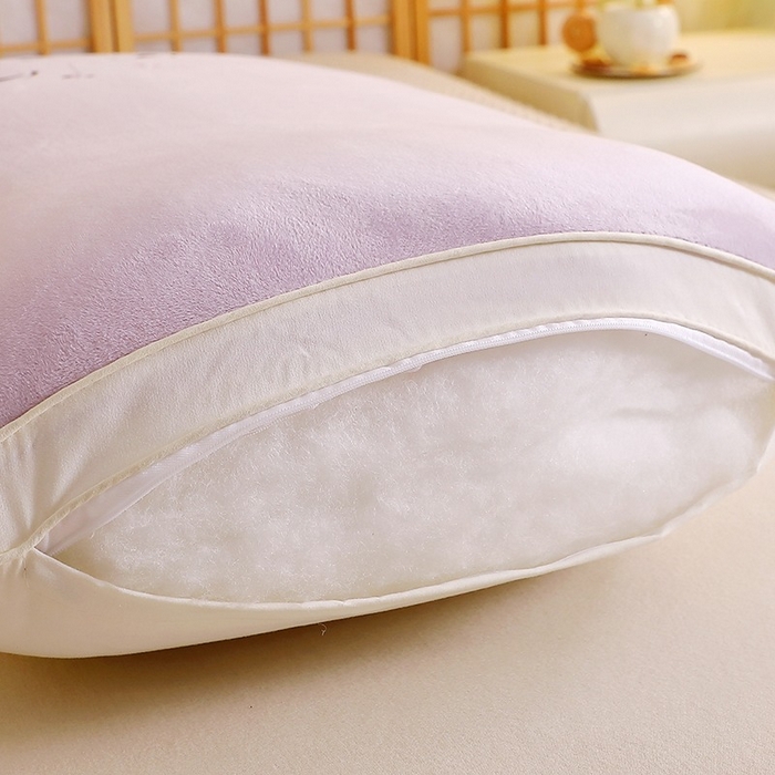 91家纺网 家纺一手货源 找家纺 佳尚枕芯 2025新款新品宝宝绒可爱卡通枕枕头枕芯-顽皮熊 宝宝绒顽皮熊-紫色