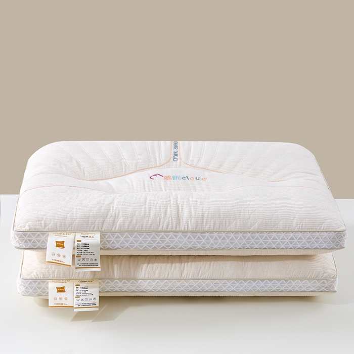 91家纺网 家纺一手货源 找家纺 佳尚枕芯 2025新款雪尼绒亲肤舒适深睡眠枕芯舒适护颈枕分区枕枕头枕芯 白色