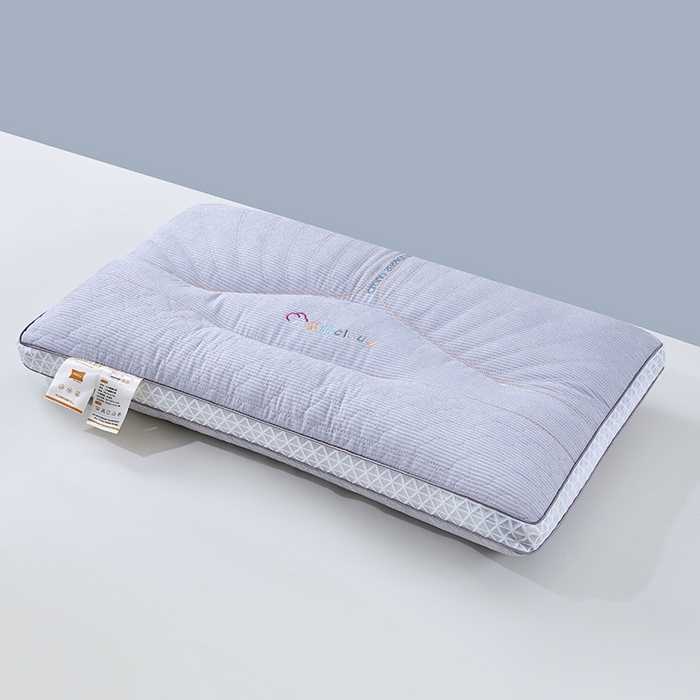 91家纺网 家纺一手货源 找家纺 佳尚枕芯 2025新款雪尼绒亲肤舒适深睡眠枕芯舒适护颈枕分区枕枕头枕芯 紫色