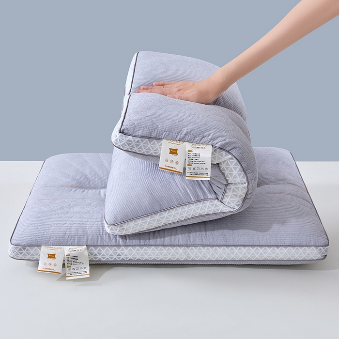 91家纺网 家纺一手货源 找家纺 佳尚枕芯 2025新款雪尼绒亲肤舒适深睡眠枕芯舒适护颈枕分区枕枕头枕芯 紫色