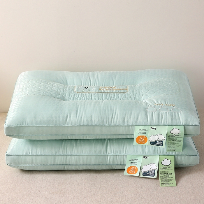 91家纺网 家纺一手货源 找家纺 佳尚枕芯 2025新款云柔抱抱定型枕枕头枕芯 云柔抱抱柔情绿