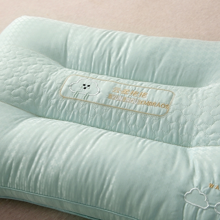 91家纺网 家纺一手货源 找家纺 佳尚枕芯 2025新款云柔抱抱定型枕枕头枕芯 云柔抱抱柔情绿