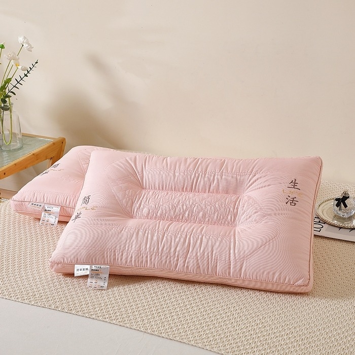 91家纺网 家纺一手货源 找家纺 佳尚枕芯 2025新款云柔护颈枕简单生活定型枕枕头枕芯 简单生活定型枕-粉色