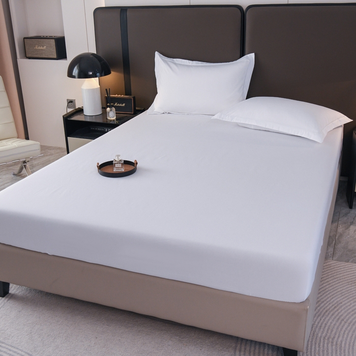 91家纺网 家纺一手货源 找家纺 （总）罗菲尼酒店用品 2025新款高仿棉150克磨毛加厚酒店专用纯白四件套