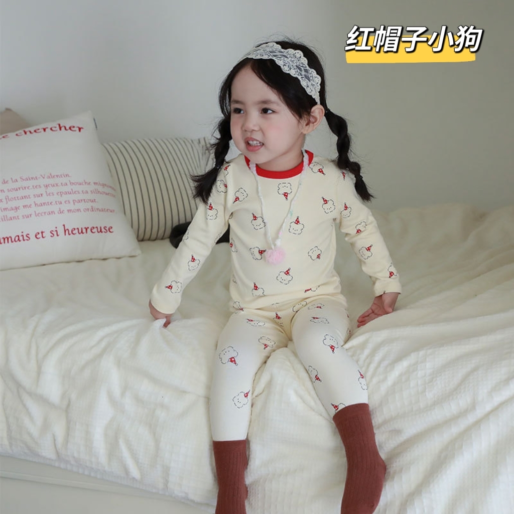 91家纺网 家纺一手货源 找家纺 （总）妍景家居生活馆 2025新款儿童秋衣秋裤 