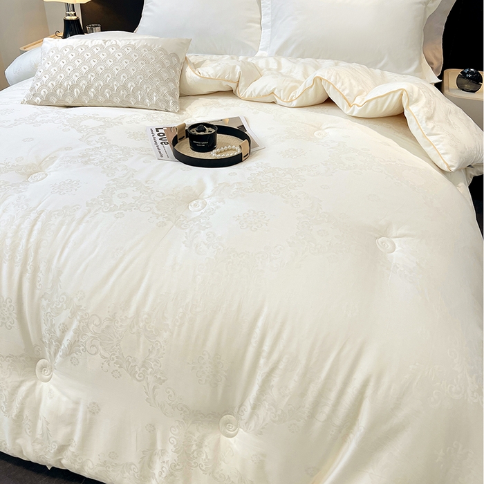 91家纺网 家纺一手货源 找家纺 （总）VIP被业 2025新款60S全棉大提花大豆冬被被子被芯