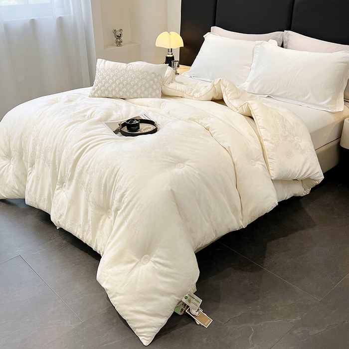 91家纺网 家纺一手货源 找家纺 （总）VIP被业 2025新款60S全棉大提花大豆冬被被子被芯