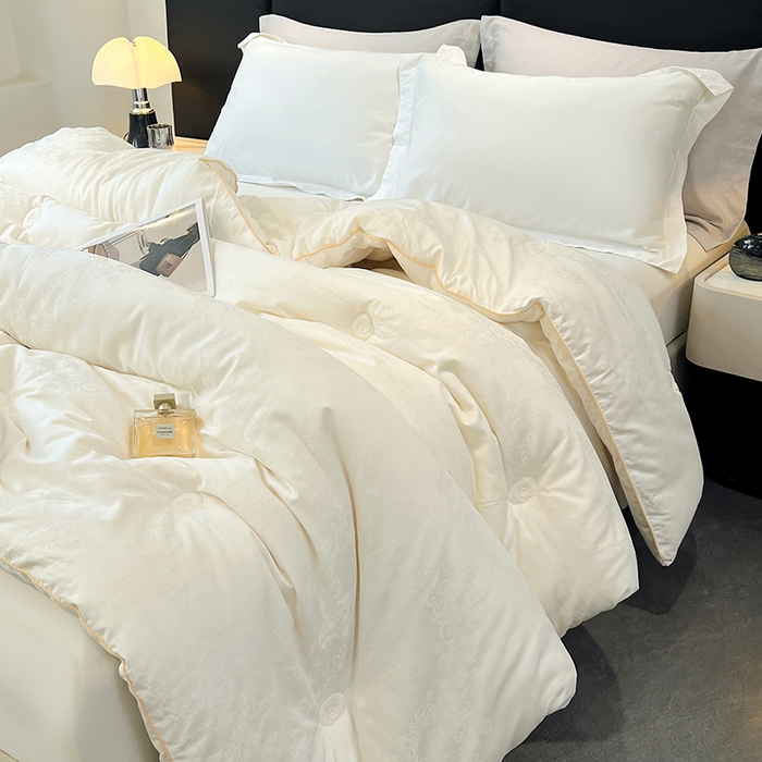 91家纺网 家纺一手货源 找家纺 （总）VIP被业 2025新款60S全棉大提花大豆冬被被子被芯