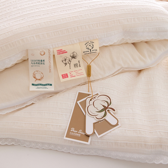 91家纺网 家纺一手货源 找家纺 （总）VIP被业 2025新款星辰织条全棉大豆子母被冬被被芯