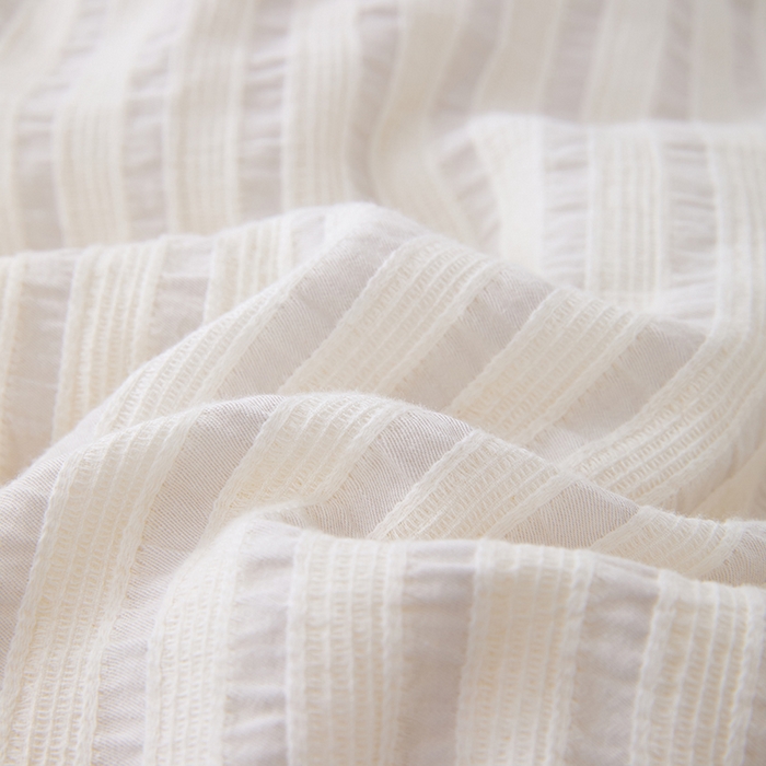 91家纺网 家纺一手货源 找家纺 VIP被业 2025新款星辰织条全棉大豆子母被冬被被芯 灰色