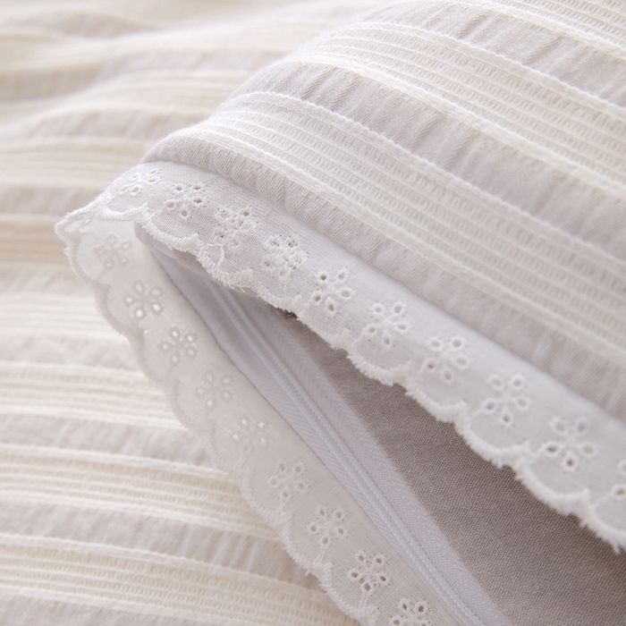 91家纺网 家纺一手货源 找家纺 VIP被业 2025新款星辰织条全棉大豆子母被冬被被芯 灰色