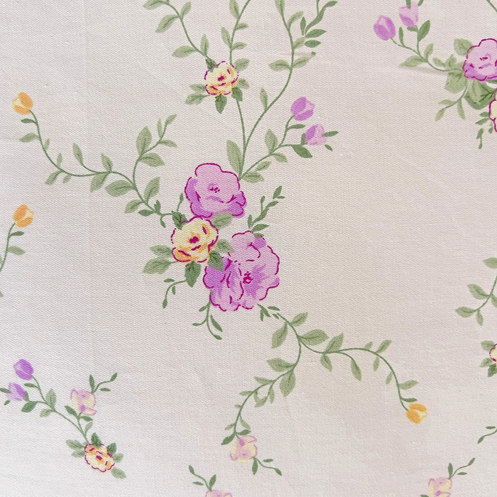 91家纺网 家纺一手货源 找家纺 曲之慕 2026春夏新款全棉纯棉小清新印花系列四件套床单床笠 梦幻