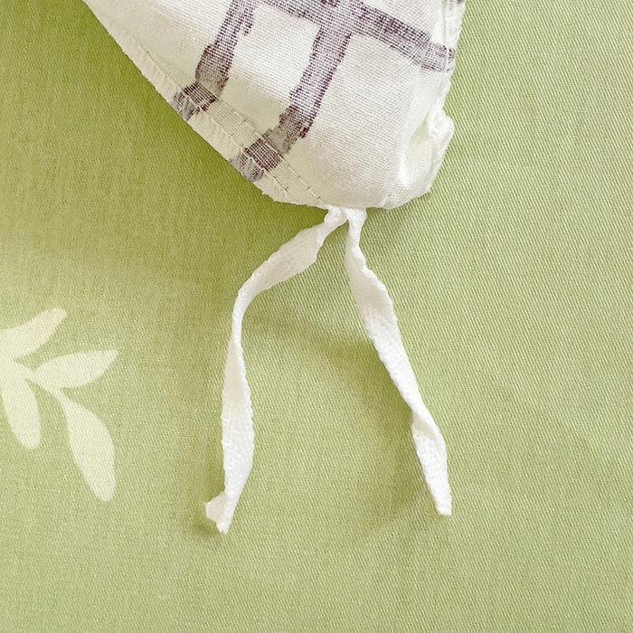 91家纺网 家纺一手货源 找家纺 曲之慕 2026春夏新款全棉纯棉小清新印花系列四件套床单床笠 趣味熊猫