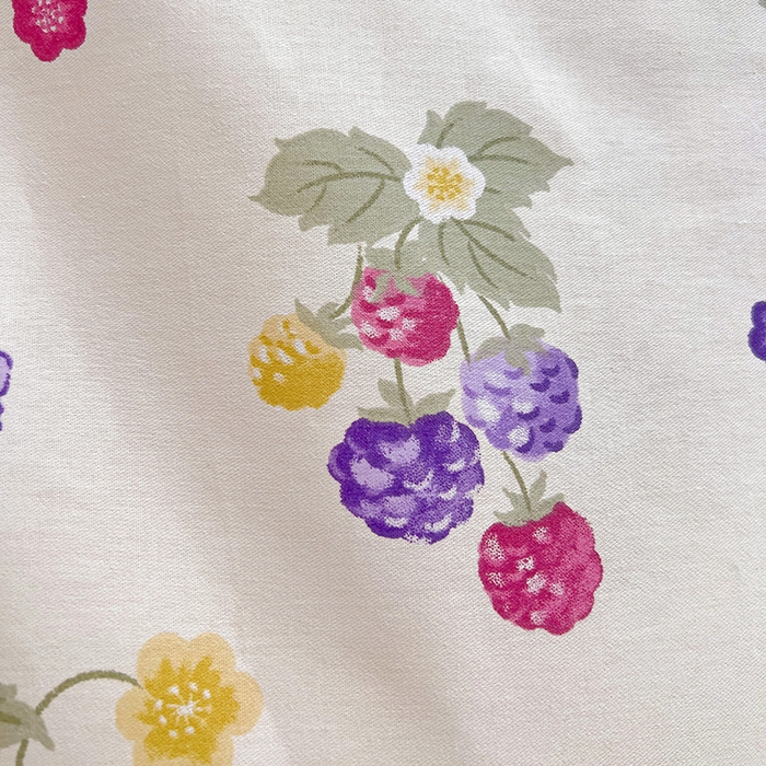 91家纺网 家纺一手货源 找家纺 曲之慕 2026春夏新款全棉纯棉小清新印花系列四件套床单床笠 樱桃可可