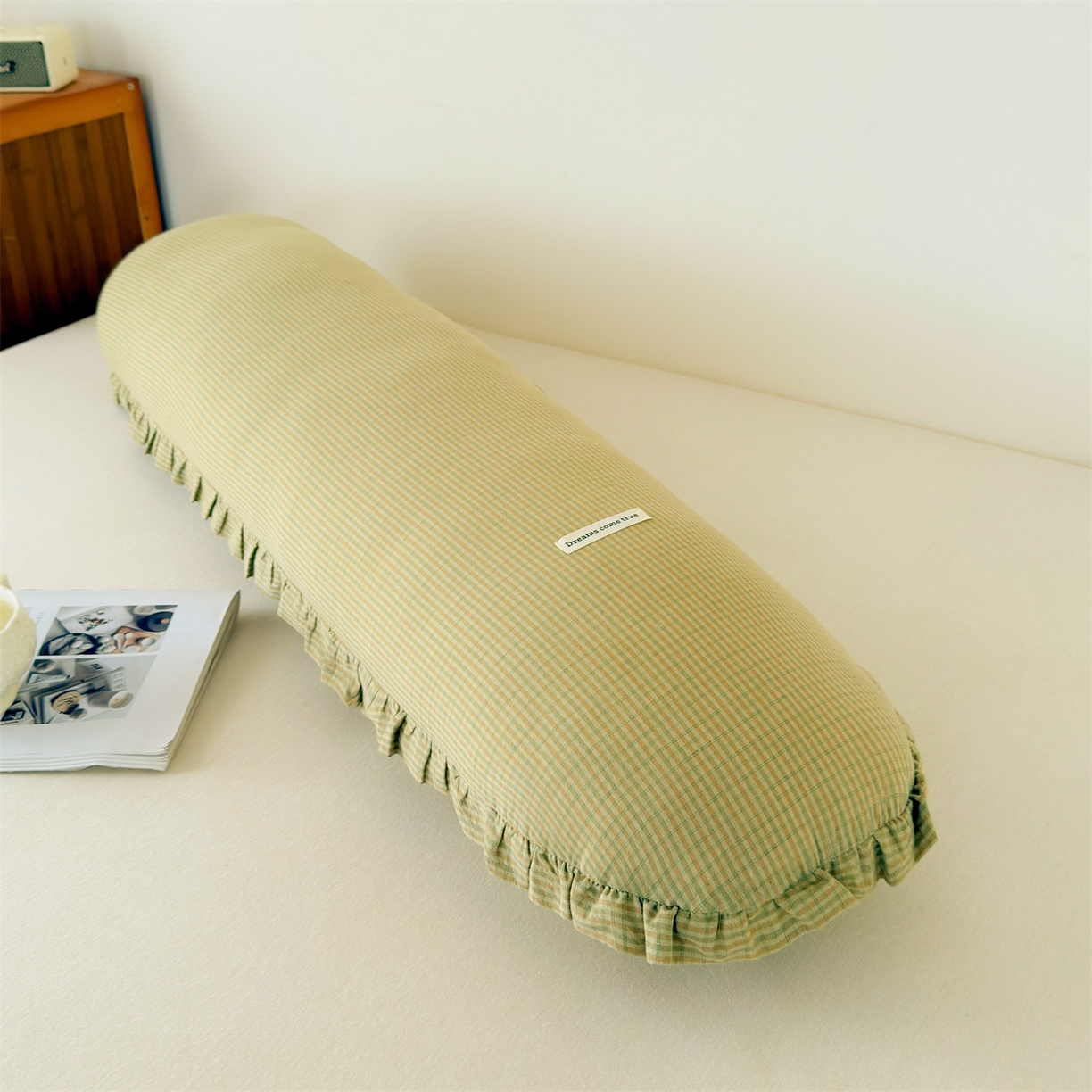 91家纺网 家纺一手货源 找家纺 麦肯锡 2025新款美拉德系列长条抱枕夹腿抱枕 奶黄【产品图】/只