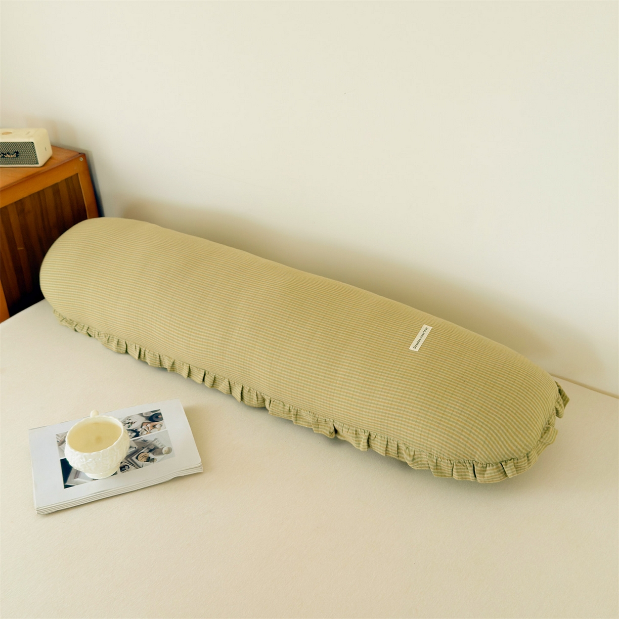 麦肯锡 2025新款美拉德系列长条抱枕夹腿抱枕 奶黄【产品图】/对